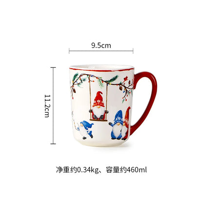 Keramické sady nádobí řady Goblin, velké talíře, obdélníkový tác, vánoční nádobí, steakové dezertní talíře, misky, hrnky, šálky 