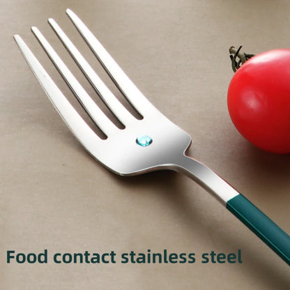 Sada nádobí z nerezové oceli 304, přenosný příbor, večeře, nůž, vidlička, lžíce, hůlky, čtyřdílná sada s krabicí na cestovní příbory 